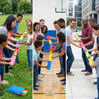 Team-Building Ball Track with Storage Bag Cooperative U-Shaped Track Game Portable Low-Height for Outdoor Group Games