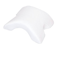 Slow Rebound Arched Arm Pillow Breathable Textile Tunnel Memory Foam Pillow Skin-Friendly Sleeping Aid Removable Washable Cover for Lounging