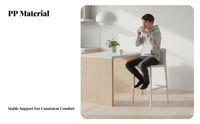 Nordic Design Molded Seat Counter Stool With Backrest Bar Chair Modern aesthetic Seating Furniture Minimalist Aesthetic for Homeowners, Interior Designers, partners, Kitchen Island, Cafe, Restaurant, Dining Room