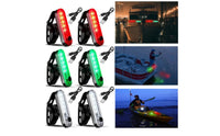 Compact Boat Navigation Light Water-Resistant Light with Clip Portable Lightweight for Night Boating