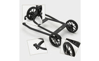 Aluminum Alloy Rear Cargo Rack with Guide Wheels Sturdy Folding Bike Rear Rack High Strength Cylindrical for Commuters, Cyclists, Daily Commuting, Shopping