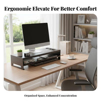 Organizer Shelf for display screen Multi-Functional Desk Organizer Riser with Drawer