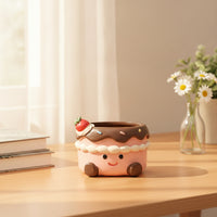 Cute Succulent Planter Playful Cartoon Planter Whimsical Succulent Flower Pot Compact for Students, Desk, Dorm Room