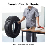 3pcs Universal Fit Tire Valve Stem Installer Kit Portable Tire Valve Tool Kit Multi-Functional for Roadside Emergency, Garage