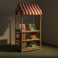 Children's Book and Toy Organizer Freestanding House-Style Shelf Accessible