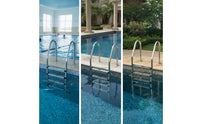 Non-Slip Pool Ladder Step Heavy-Duty Pool Ladder Step Textured Hardware Universal for Inground Pools