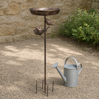 Iron Outdoor Water Feature, 76cm Bronze, Patio, Lawn, Yard Decor