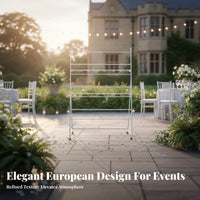 Tri-Level Floral Vessel Stand Tiered Design Tri-Level Rolling Floral Carriage Easy Assembly Plant Holder for Florists, Florist Shop, Wedding Location