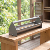 Aluminum Alloy Pigeon Feeder Trough Sturdy Pigeon Feeder Heavy Duty for Bird Keepers