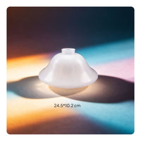 Ruffled Rim Glass Lampshade DIY Friendly Replacement Glass Shade Replacement Lampshade for Bar