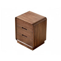Modern Design 3-Drawer Nightstand Sturdy Frame 3-Drawer Storage Cabinet Multi-Functional Bedside Table Integrated Handles for Homeowners, Parents, Students, Office, Living Room, Hallway, Closet