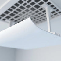 Square Ceiling Outlet Deflector White Air Movement Guide Panel Even Surface