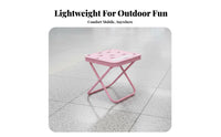 Foldable handbag-designShaped Folding Stool foldable Portable Seating Easy to Fold Outdoor Furniture space-saving Design for Commuters, journeyers, Fishing, outdoor dining, Queuing, Waiting straight-line
