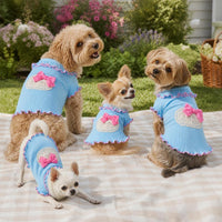 Korean Ins Style Dog Ice Silk Cooling Sun Protection Color Block Dopamine Sling Vest for Maltese Yorkie