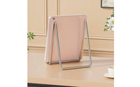 Triangular Frame Display Stand Stainless Steel Wire Display Stand Metal Frame Holder Silver-Toned Finish Desk Accessory