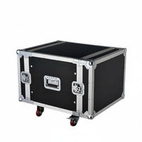 Rolling Audio Rack Double Door Entry Wheeled Gear Trdetachk Shockproof Traveling Case for Gathering Production Crews, Musicians, Concerts, Traveling