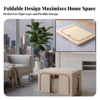 Foldable Framed Container Foldable Framed clear paneled container particle-proof resistant for Moving, Adults