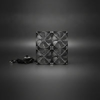 120mm Cooling Fan System with Speed Control Exhaust Fan with Speed Control Low Noise Brushed Black for Computer Cases