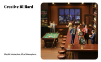 Billiards Player Figurine Realistic Design 1:64 Scale People miniature:64 Scale People Figures High Accuracy for Sand Tables