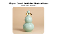 Chinese Design Distilled Beverage Container Airtight Closure Chinese Design Beverage Bottle Ceramic Gourd Bottle Traditional