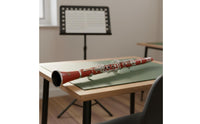 Full Accessory Kit Red Bb Clarinet Ergonomic Design ABS Clarinet Adjustable Tubes Rich Warm Tone for Students, Beginners, Children, Practice, School, Band