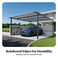 Protection Aluminum Foil Shade Net Cooling Effect Aluminum Shade Cloth Heavy Duty Reflective Sunshade Mesh Tear-Resistant for Balcony, Carport, Garden, Rooftop