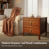 Light Luxury aesthetic Bedside Storage Table Modern Minimalist Design Single-Drawer End Table space-saving Size Nightstand Small Footprint for Apartment Dwellers, Homeowners, Students, Guest Room, Hotel, Office