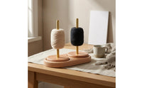 Rotating Yarn Spool Holder Two-rodRod Wooden Yarn Holder for Knitting, Crochet