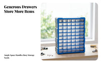 Pull-out Drawers Small Parts Drawer Organizer Vertical Plastic Parts Cabinet for Workshop, Electronics Bench