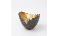 Hammered Decorative Bowl Lustrous Centerpiece Bowl Extended Boat-Shaped Tray Multipurpose for Dining Table