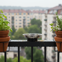 Outdoor Bird Feeder Tray for Small Birds - Balcony & Garden Use
