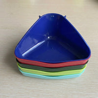 Large Bunny Litter Tray and Bunny Litter Box, Triangular Corner Litter Pan with Cage Hooks, for Guinea Pigs and Chinchillas