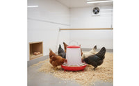 Automatic Chicken Feeder Waste-Reducing Design Chick Feeder Hanging Chicken Feed Bucket for Home Flock Raisers, Farm