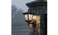 Waterproof Solar Pillar Light Decorative Solar Wall Light Weather Resistant Outdoor Wall Lantern Energy Saving for Villa Gate, Courtyard, Roof Terrace