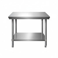 Easy to Clean Stainless Steel Work Table Rust Proof Stainless Steel Workbench Heat Resistant Kitchen Food Prep Table Unrestricted Standing Design for Restaurant Owners, Home Cooks, Homeowners, Bakery, Bar, Warehouse, Garage