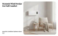 Rectangular Wall-Mounted Electric Heater White Housing Electric Wall Heater Black Control Panel Home Heating Rounded Corners