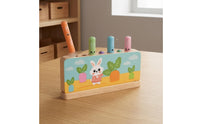 Hare Bouncing Game Upright Pegs Tap Peg Game Solo Children's Play Activity