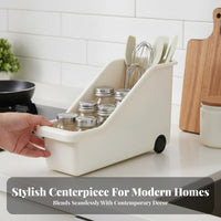 Slim Rolling trolley Space-Saving Slim Rolling trolley Lockable Casters for Students