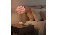 Floral Rose Table Lamp Corded Flower Table Lamp Elegant Warm for Bedside