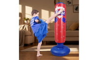 Inflatable Striking Column 125 Cm Inflatable Punching Bag Quick Setup Freestanding Punch Bag for Kids, Children, Playroom, Living Room, Home Gym