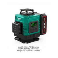 Green Laser Level Self-Leveling Automatic Laser Level Leveler Compact Tool High Visibility for Builders, Construction Site
