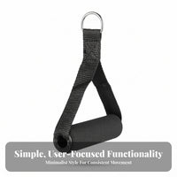 Resistance Band Handle Black Resistance Band Handles Foam Grip Handle High Load Capacity for Pull Rope Training