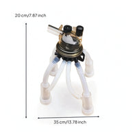 Milking Cluster with Teat Cups Flexible Cow Milking Claw Gentle Cluster Assembly with Milk Hose for Dairy Producers