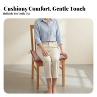 Chair Pad with Ties Easy to Clean Dining Chair Seat Pad Sturdy Square Seat Cushion with Ties for Homeowners, Students, Indoors, Living Room, Patio
