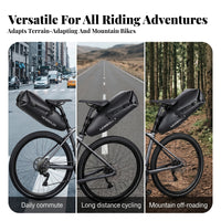 Easy Clean Waterproof Bike Saddle Bag Streamlined Buckle Strap Rear Saddle Bag Expandable Capacity