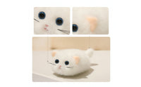 Cat Stuffed Toy Lightweight Cat Stuffed Animal Stuffed Toy with Loop Huggable Fuzzy for Children, Backpacks, Keychains