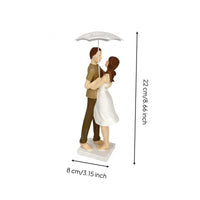 Bride and Groom Statue Resin Abstract Couple Sculpture Romantic Gift Bride Groom Figurine for Shelf