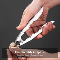 Clam Shell Unseal Er Multi-Functional Clam Unseal Er Plier Shell Unseal Er Tool Non-Slip Handle Seafood Sheller Tool