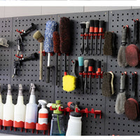 Car Detailing Tool Rack Customizable Layout Wall Mount Tool Board Space Saving Wall Mounted Organizer System for Mechanics, Auto Repair Shop, Workshop