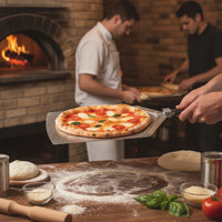 Pizza Peel with Folding Handle Grande Metal Pizza Peel Non-Slip Utensil Cocina for Outdoor Oven